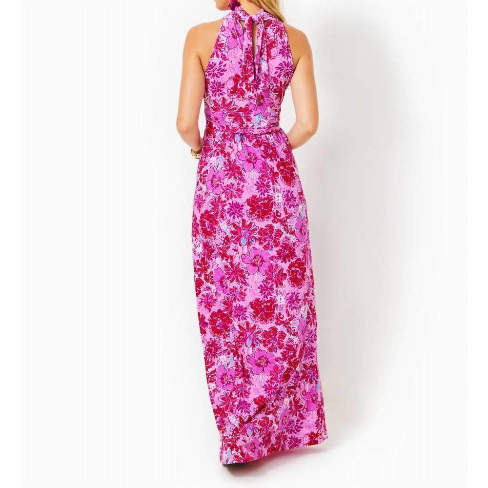 NEW LILLY PULITZER wyota maxi dress in lilac thistle in the wild flowers - Picture 2 of 5